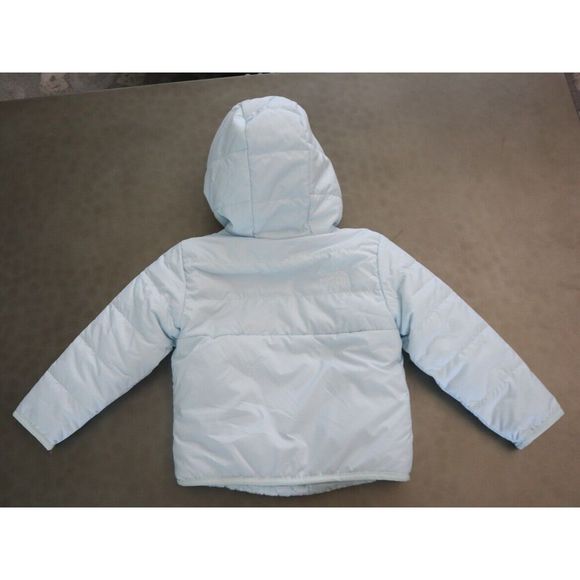 The North Face Sz 12-18 Months Ice Blue Mossbud Swirl Reversible Jacket $100 - Picture 2 of 16
